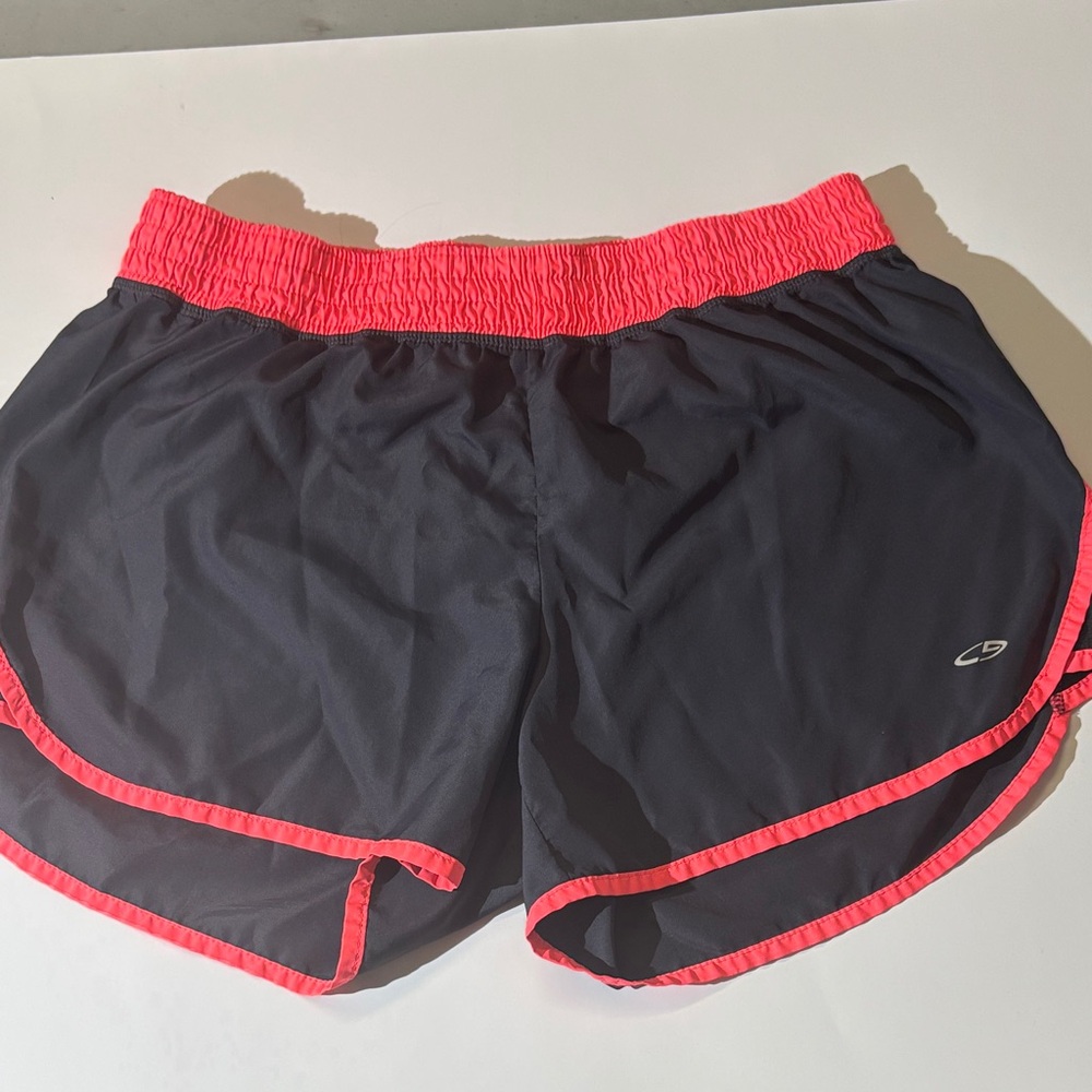 Champion Women's Black Shorts with Pink Trim